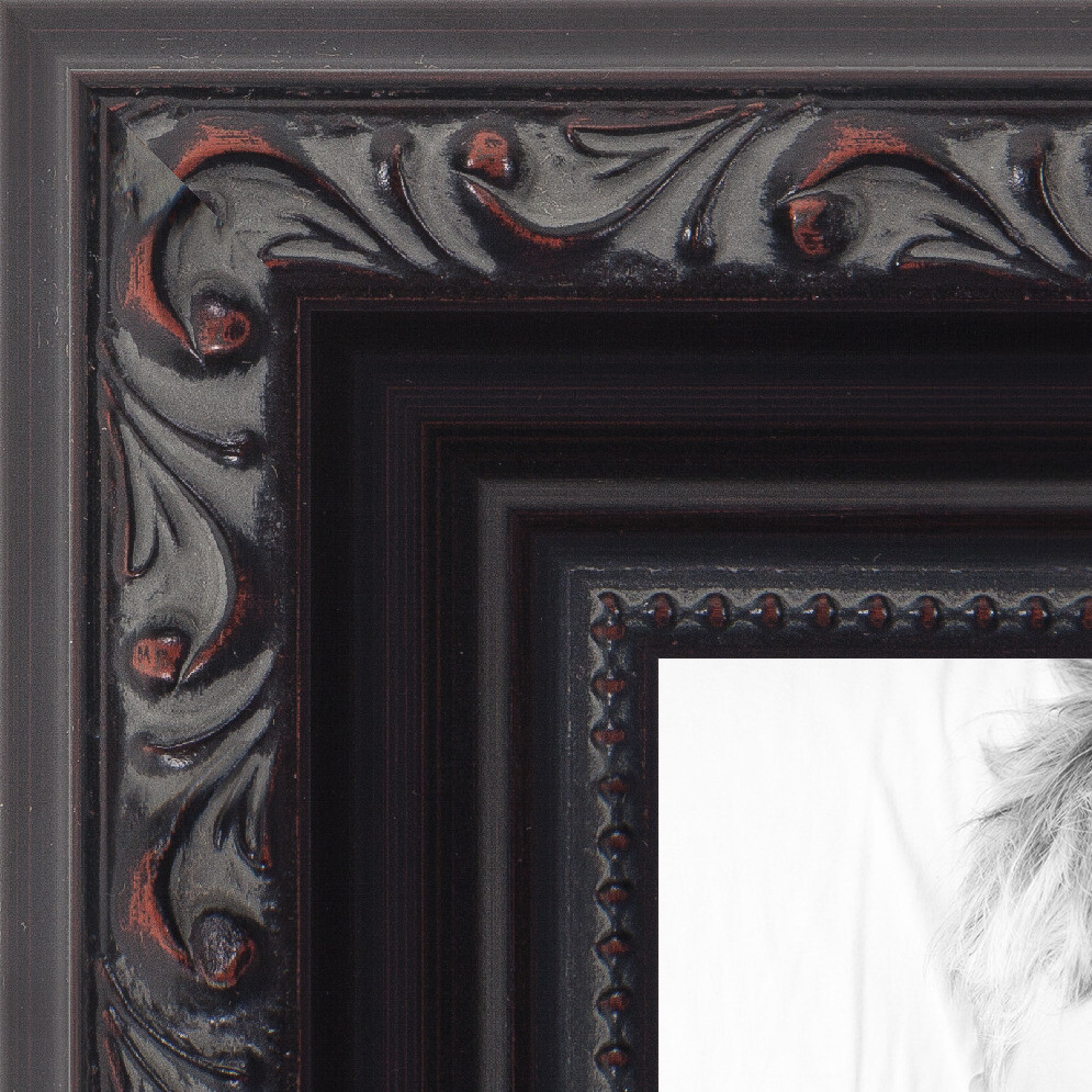 ArtToFrames 1.25" Custom Poster Frame Black Wood 4625 Large