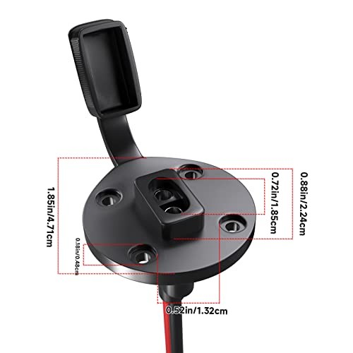 SAE Power Socket Sidewall Port - 2 Pack - Weatherproof - Quick Connect Solar gallery