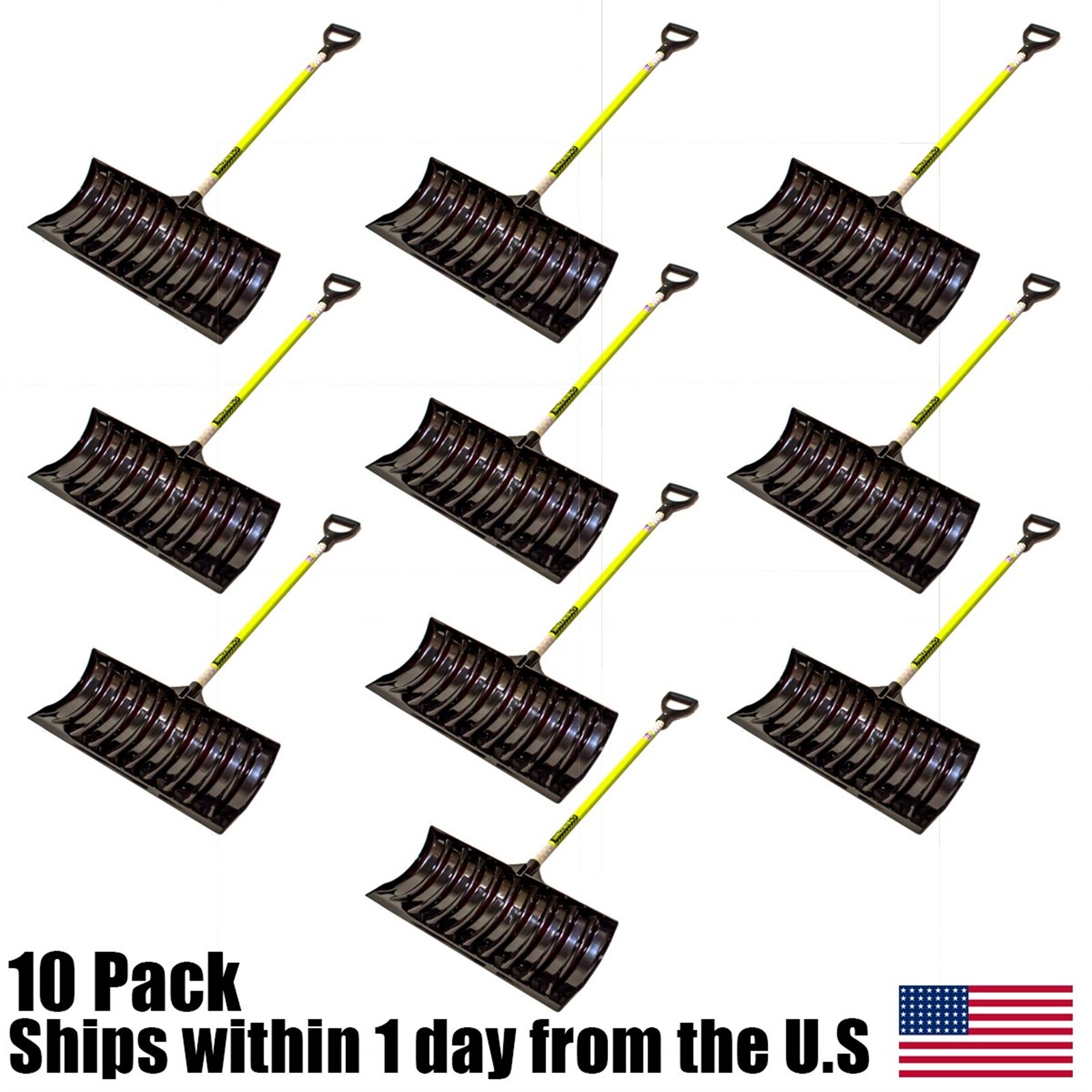 10PK 24" Seymour Structron Commercial ABS Fiberglass Snow Shovel Pusher PP100 gallery