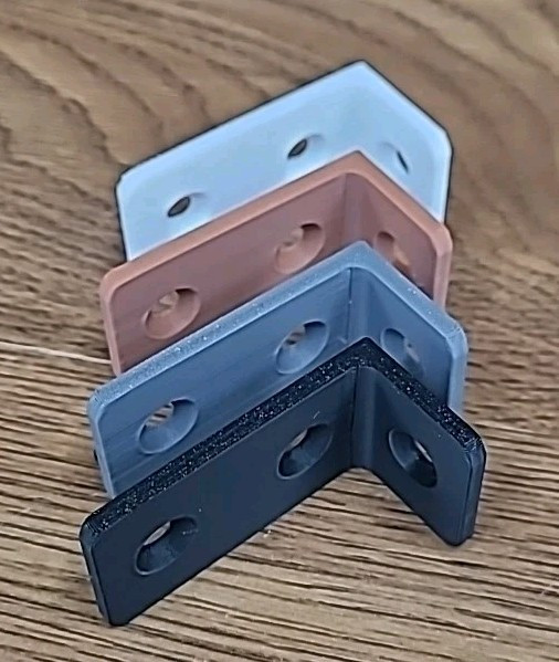 4 PCS L Brackets - ANY COLOR - 1"x2" Corner Braces Sets 90 Degree Right Angle gallery