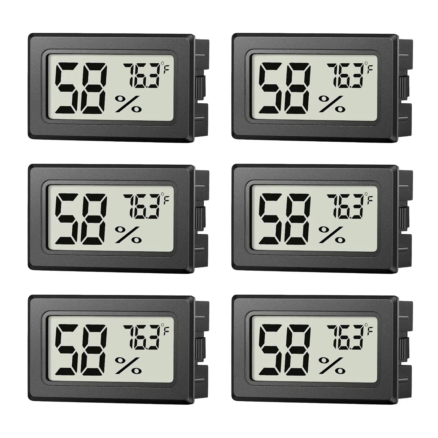 6 Pack Mini Hygrometer Indoor Humidity Meter, Small Digital Thermometer Humidity gallery
