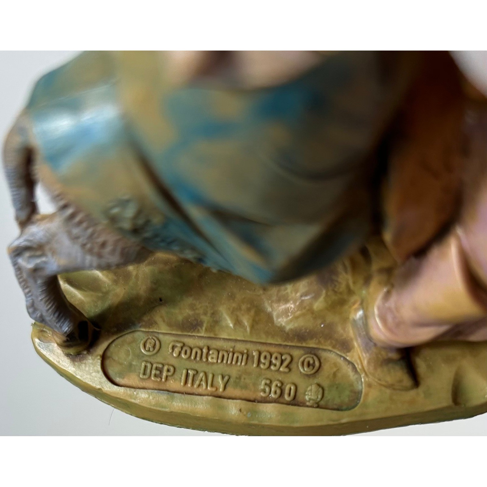 Vintage Fontanini Ornament Flight into Egypt Nativity 1992 Italy 560 NO DOME gallery