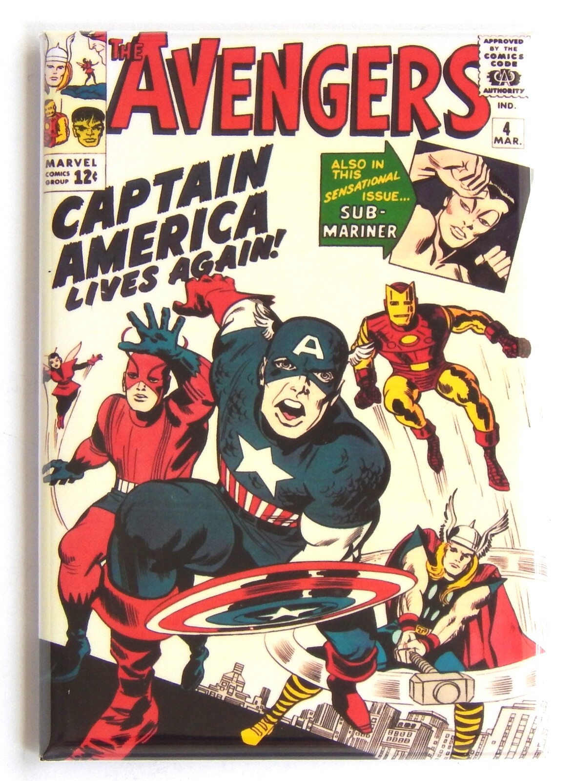 Avengers #4 FRIDGE MAGNET comic book captain america gallery