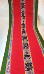 Peruvian Alpaca Wool Table Runner Andean Handwoven Traditional 68″ x18″