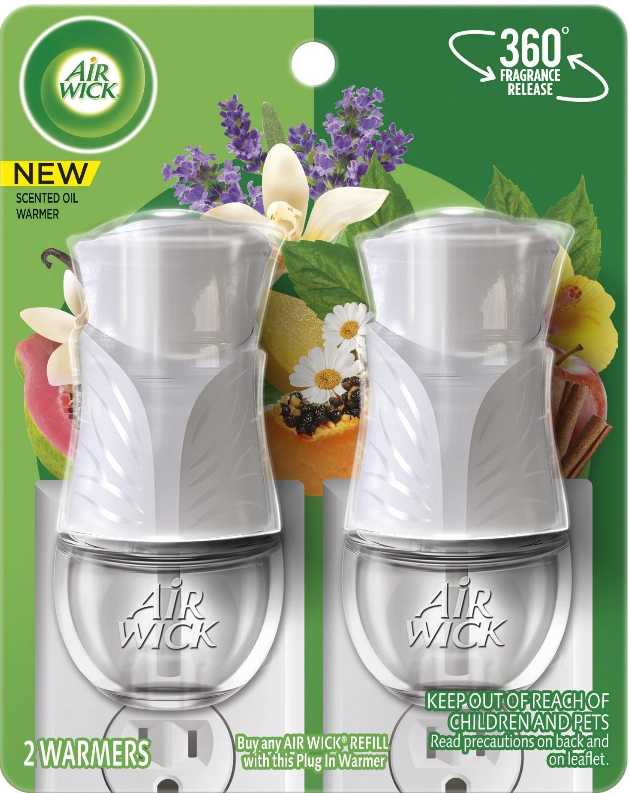 Air Wick Plug In Oil Warmer Adjustable Fragrance Air Freshener Device 2-Count gallery