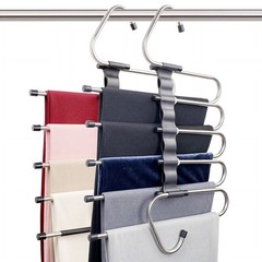 Magic Pants Hangers Space Saving – 2 Pack for Closet Multiple Layers