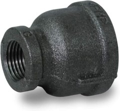 Black Malleable Iron Reducing Coupling Threaded Pipe Fitting 1-1/4″x /2″-1″x1/4″