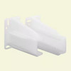 Drawer Track Back Plate, 5/16 In. X 7/8 In., Plastic, White (1-Pair) gallery