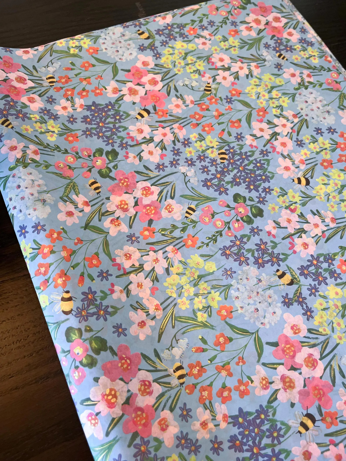 GARDEN BEES Design Tissue Paper Sheets Choose Size & Package Amount gallery