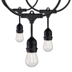 2Pk – 24-ft 24w 120v LED String Light – Includes 2200K 12-S14 bulbs