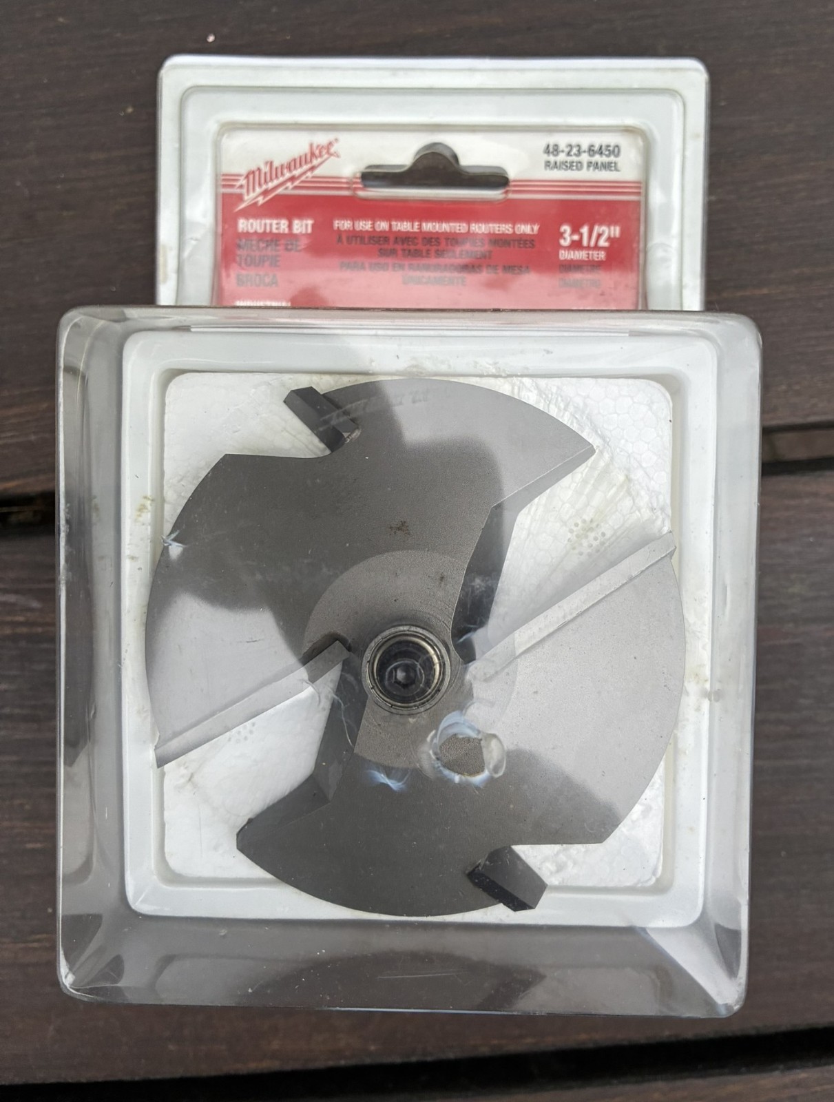 Milwaukee 3-1/2" Diameter Raised Panel Carbide Router Bit 1/2" Shank 48-23-6450 gallery