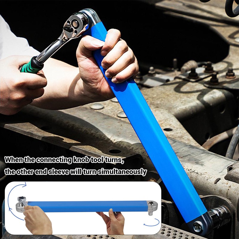 Impact Ready Offset Extension Wrench 1/2" 1/4" 3/8" Tight Spaces Extension Tool gallery