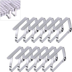 Outdoor Tablecloth Clips Large Table Cover Clamps for 2 Inch Thick Tables, Flexi