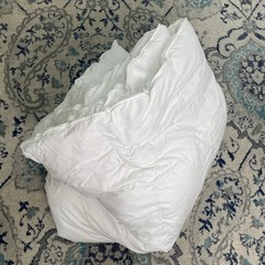 Quince Down Comforter Full Queen White Excellent Baffle Box Cotton Shell Bedding