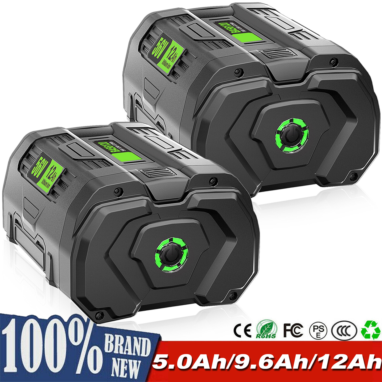 2x 12.0Ah For EGO Power+ 56Volt Lithium-Ion Battery BA5625 BA5600T BA2800 BT1400 gallery