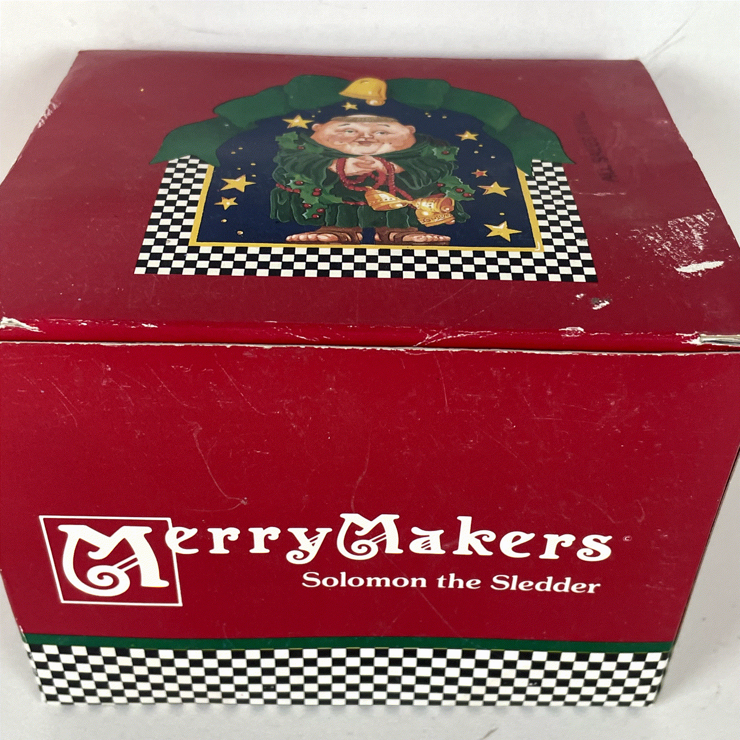 Dept 56 Solomon the Sledder MerryMakers Christmas Figurine 5in Ceramic gallery