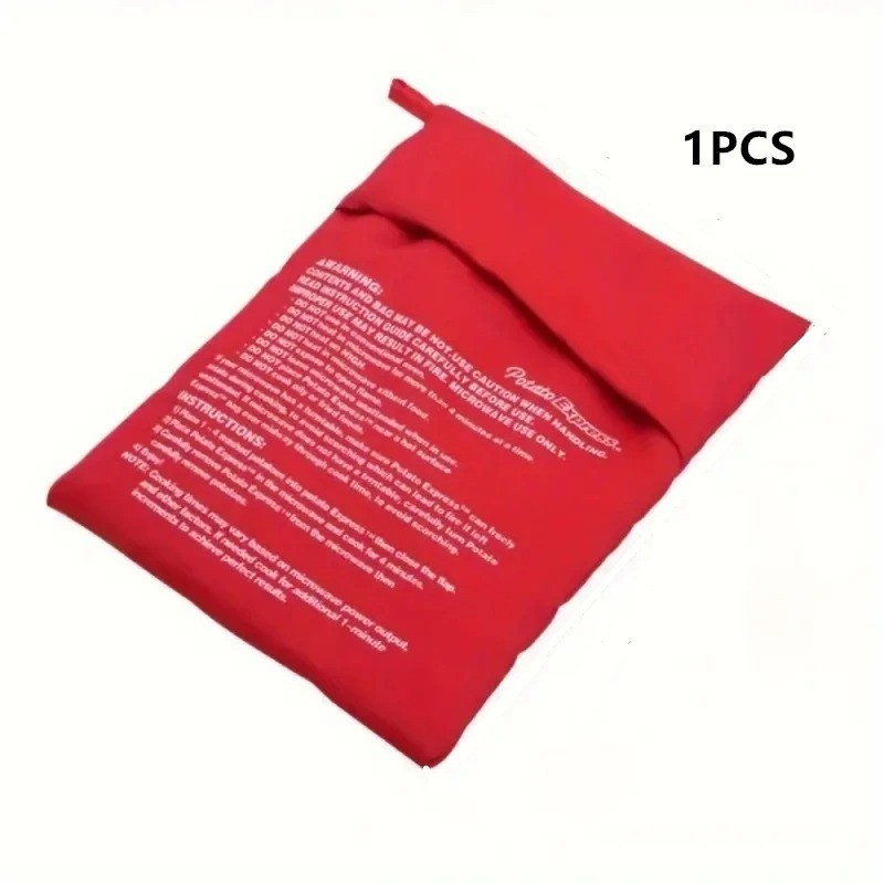 2 Pack New Potato Microwave Cooker Bags 4 Minutes Fast Quick Reusable Washable gallery