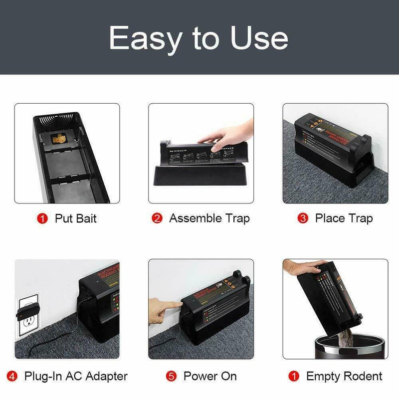 Electronic Mouse Trap Victor Control Rat Killer Pest Electric Rodent Zapper US gallery