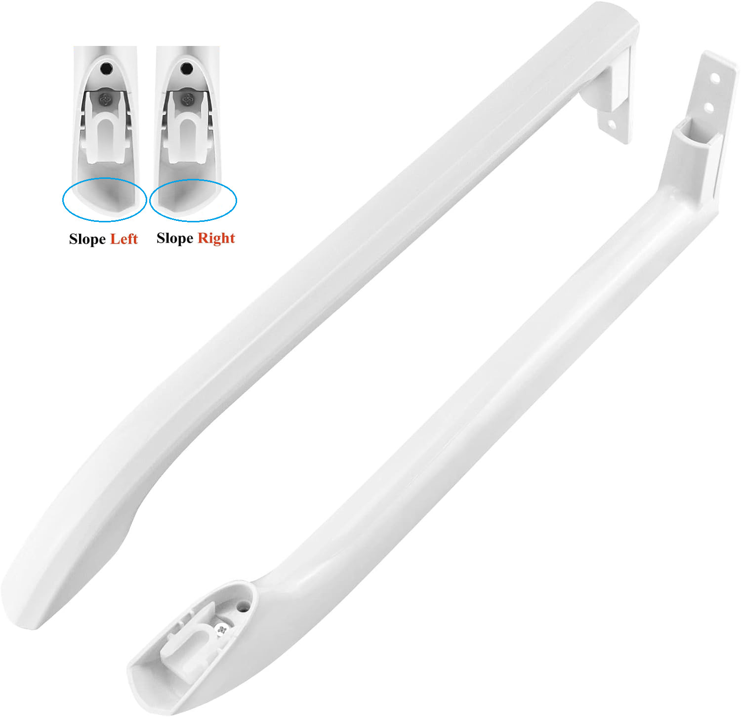 2 Door Handles for Frigidaire FFTR1814QW4A FFTR1821QW0 FFTR1821QW1 LFTR1814LWK gallery