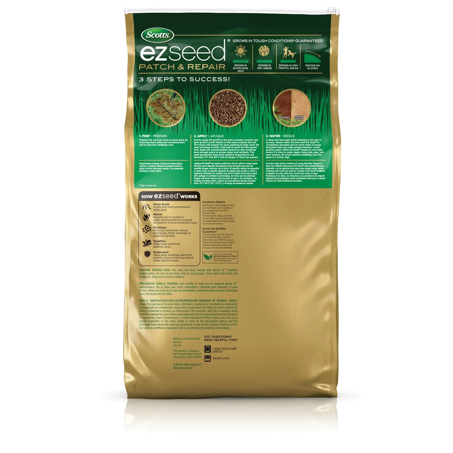 Scotts EZ Seed Patch & Repair Bermudagrass 10 lbs. Covers up to 225 sq. ft. gallery