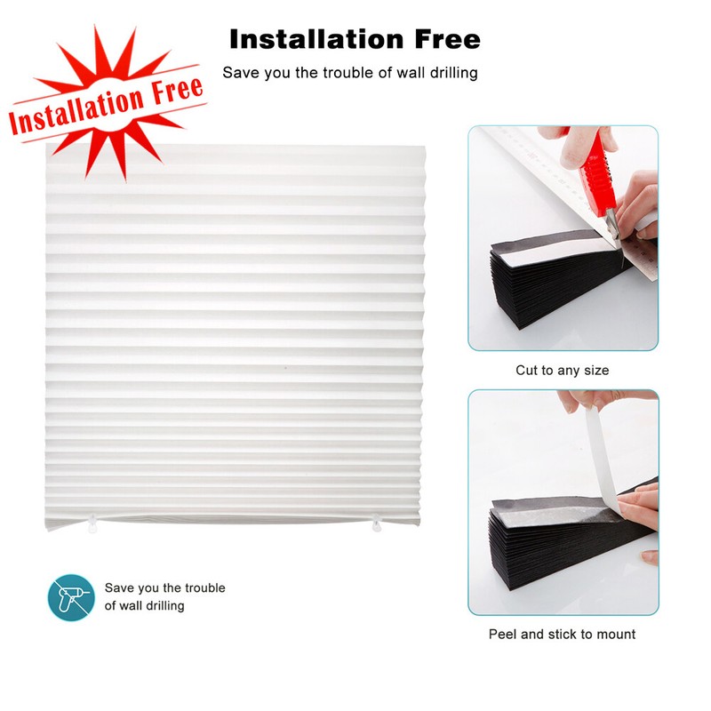 6 Pack Light Filtering Pleated Paper Shades Window Blinds 36"x72"-3 Colors gallery