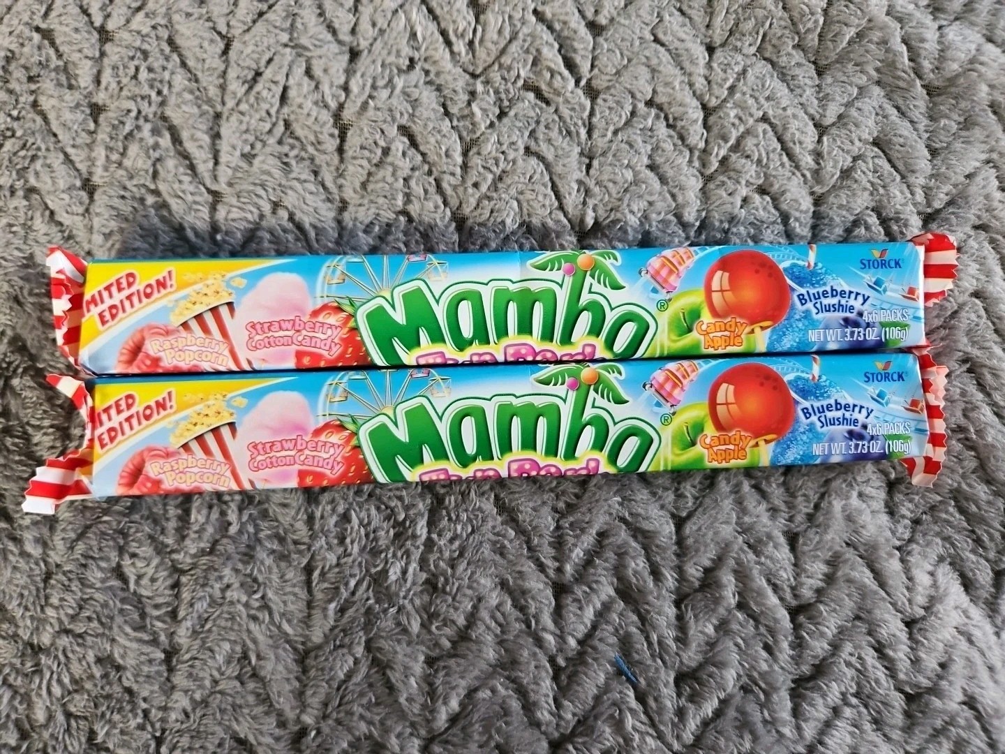 Mamba Fun Park Fruit Chews Limited Edition Lot of 2 3.73oz Bars SEALED 03/26 gallery