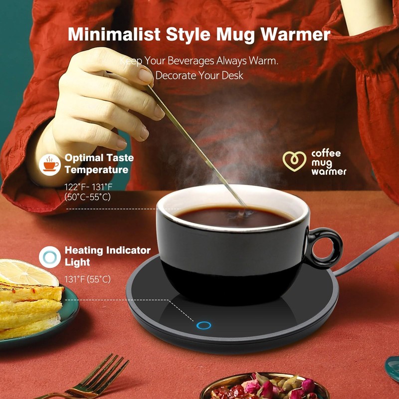 Coffee Mug Warmer with Auto Sensor, Smart Coffee Cup Warmer for Desk, Electric gallery