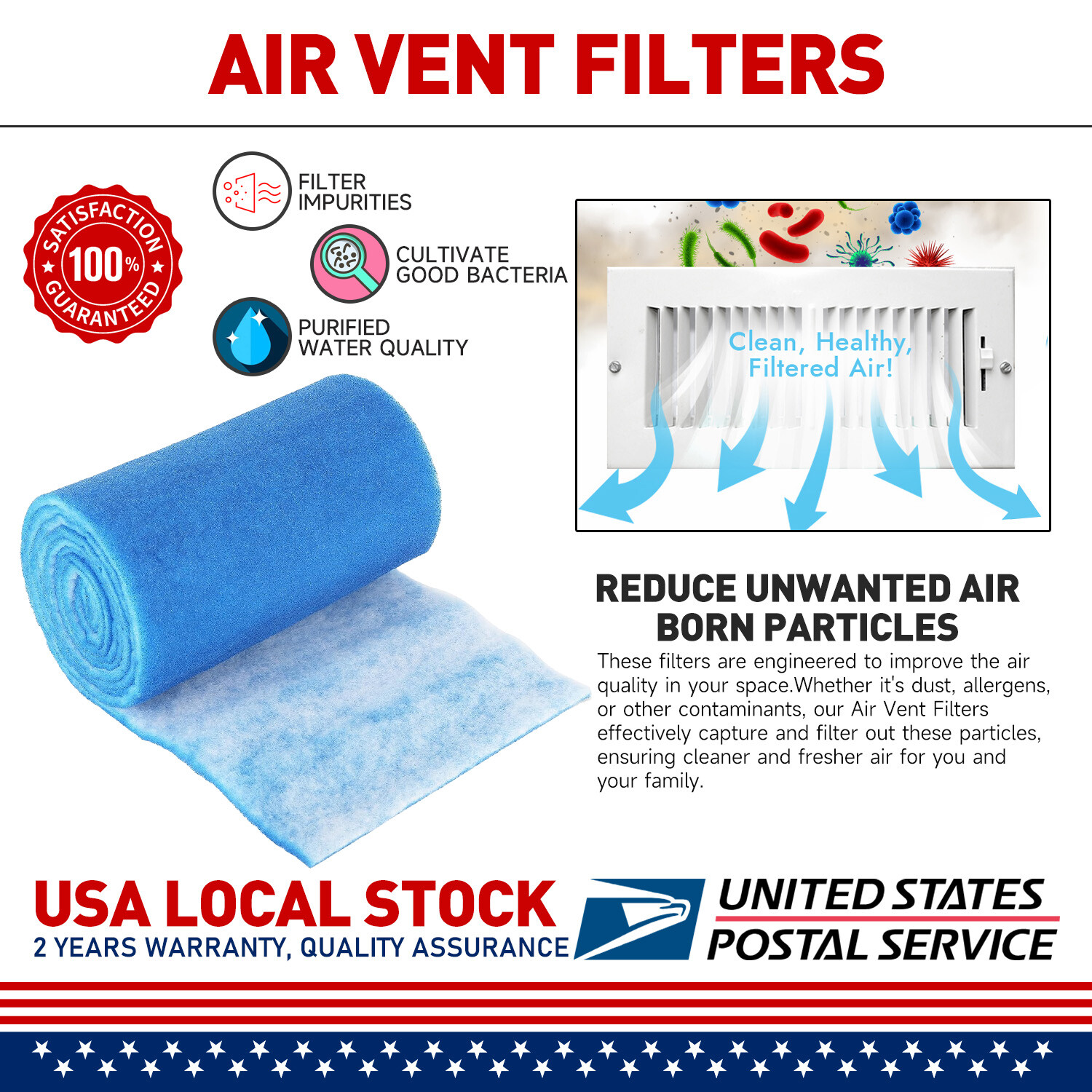 11-FT Blue Ribbon Pet Poly Floss Filter Media Fiber 100% Polyester Poly US gallery