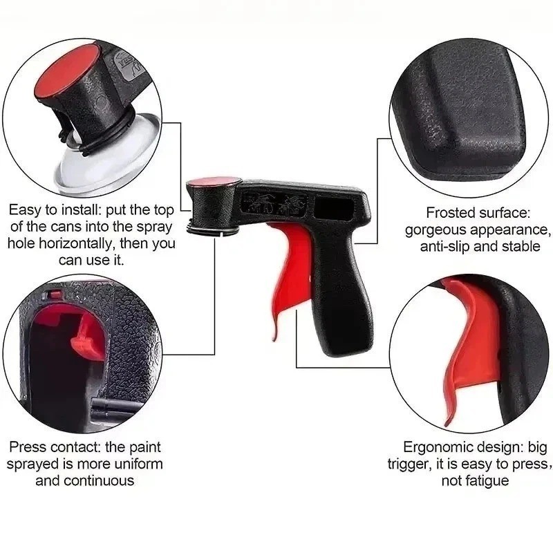 Instant Aerosol Trigger Handle Can-Gun – 2 Pack | Converts Spray Cans into Spray gallery