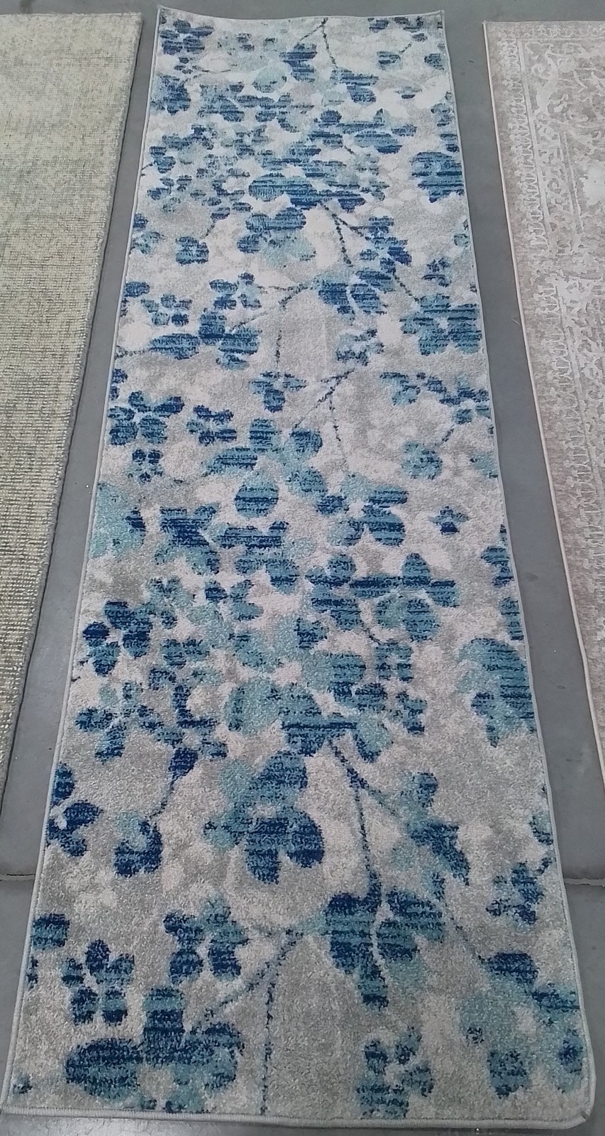 GREY / LT BLUE 2'-2" x 7'-0" Back Stain Rug, Reduced Price 1172798441 EVK236J-27 gallery