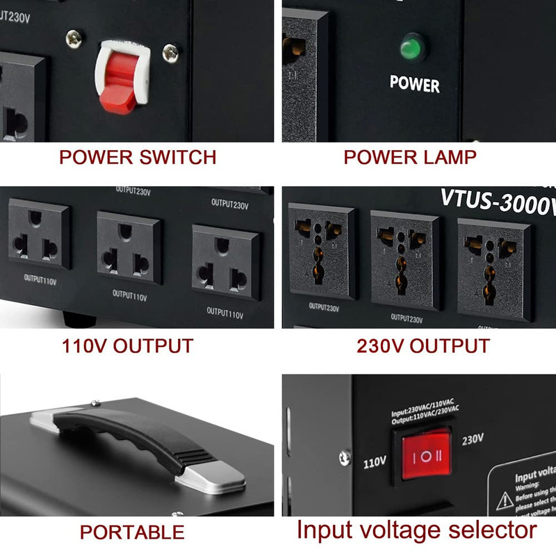 Conversor Convertidor Transformador De 110V 120V a 220V 3000 Watts Calidad 2023 gallery