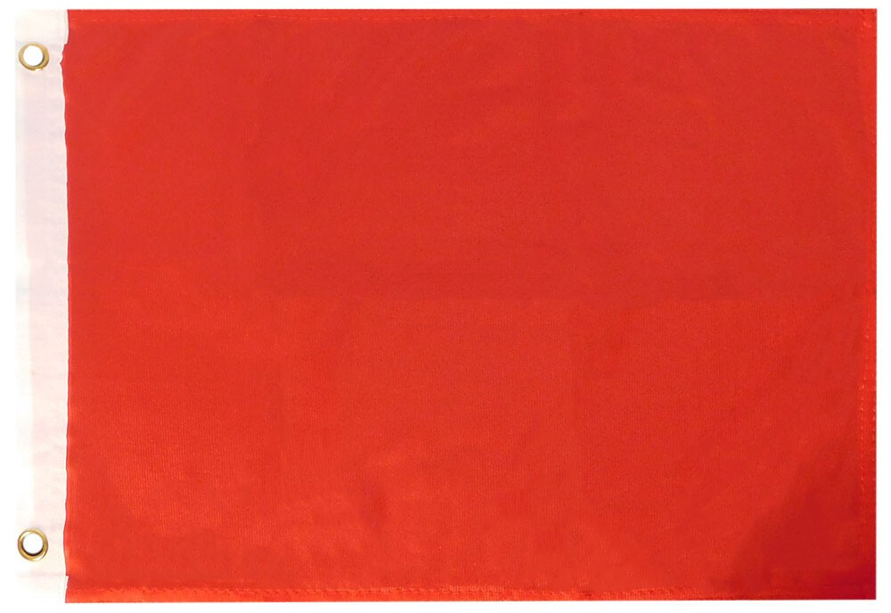 12x18 Red Solid Color Plain 12"x18" Rough Tex 100D Car Boat Flag Banner Grommets