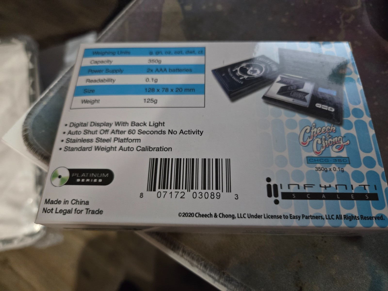 Infyniti Scales Cheech & Chong Styled Digital Scale 350g x 0.1g FREE SHIPPING! gallery