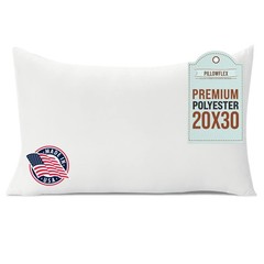 Pillowflex Premium Polyester Throw Pillow Insert – 20×30 – Ultra Soft Large Rect