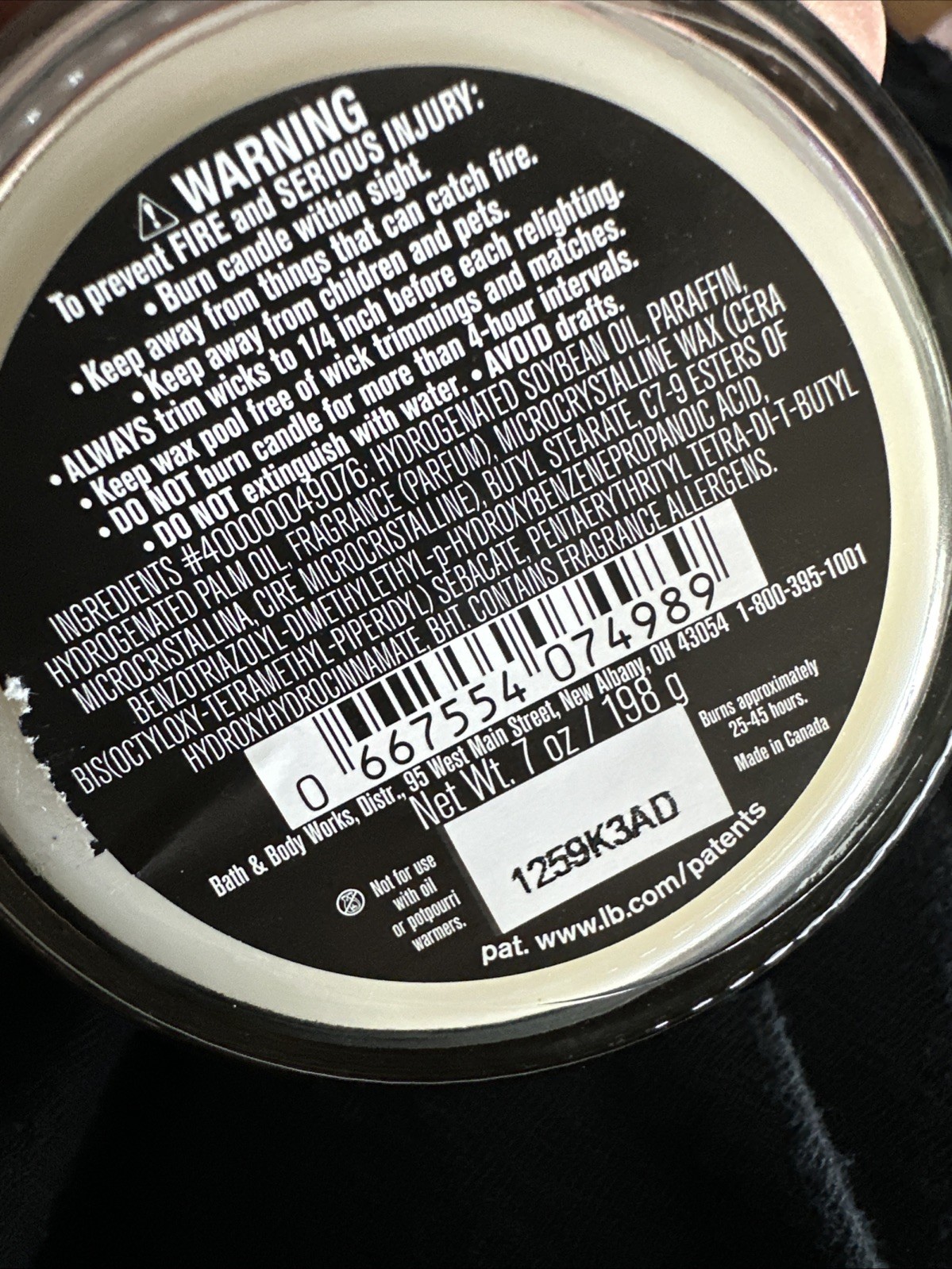 NEW Bath & Body Works Vanilla Patchouli Aromatherapy Candle Single Wick 7 oz gallery
