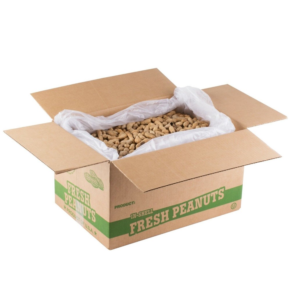 Roasted Unsalted In-Shell Peanuts Hampton Farms Bulk Supply Gluten Free 25-Lbs