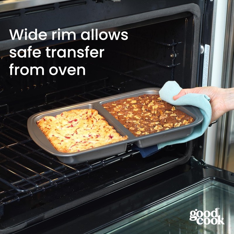 Everyday Divided Baking Pan 1.5-Inch Deep 2-Section Non-Stick Scratch-Resistant gallery