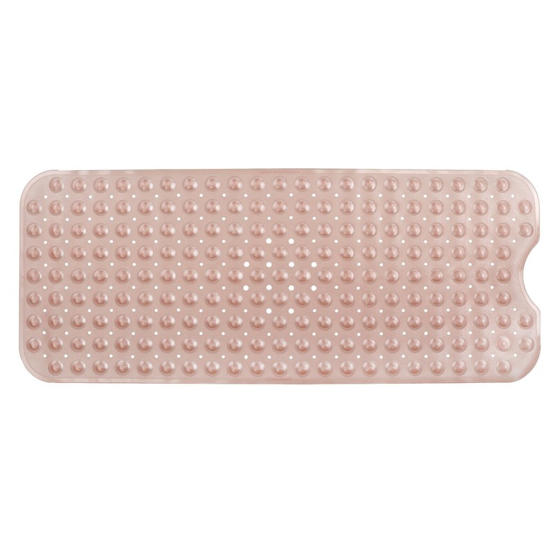 SlipX Solutions Extra Long Bath Mat: 39" Coral Bathtub Mat with Suction Cups gallery
