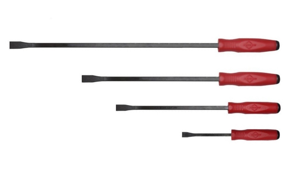 Mayhew 4pc Dominator EC Pry Bar Set Curved 24"-8" w Strike Cap Made in USA gallery