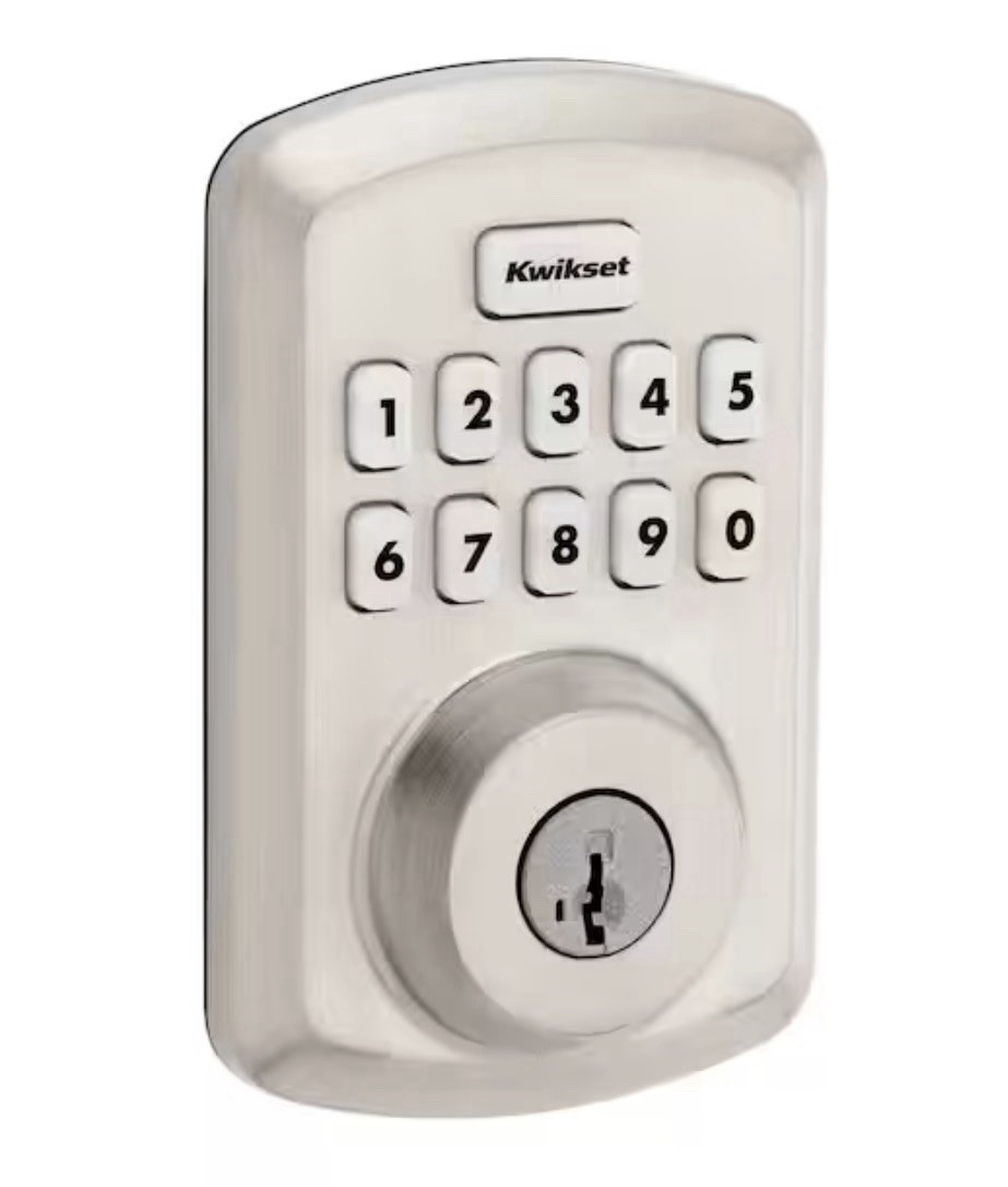 Kwikset Powerbolt 250 10-Button Electronic Deadbolt Door Lock Satin NEW OPENBOX gallery