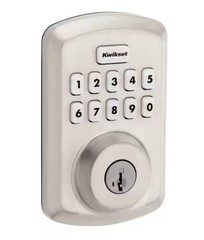 Kwikset Powerbolt 250 10-Button Electronic Deadbolt Door Lock Satin NEW OPENBOX
