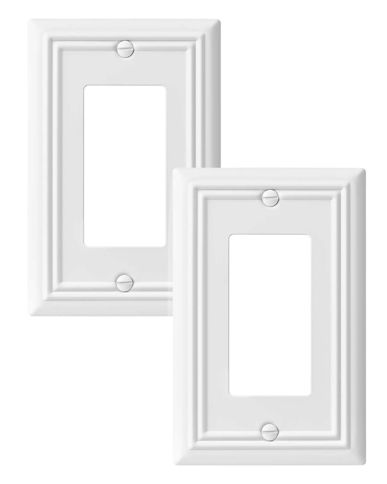 DEWENWILS White Light Switch Cover, Metal Toggle Light Switch Wall Plate,2-4Pack gallery