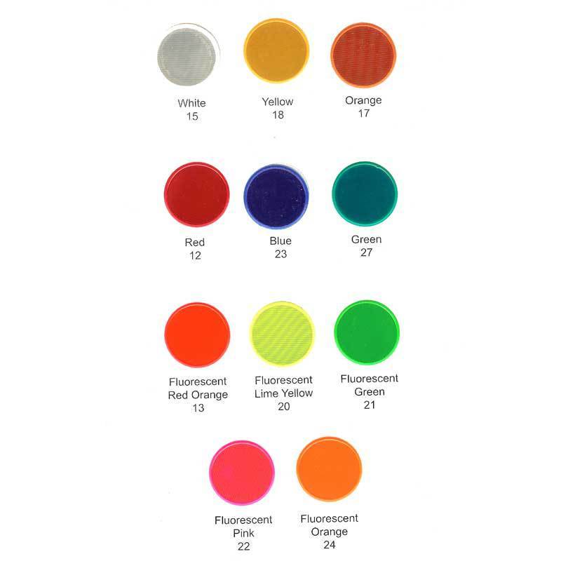 1in Reflective Adhesive Vinyl Hot Dots (Sheet of 64 ) - 11 Colors to Choose From gallery