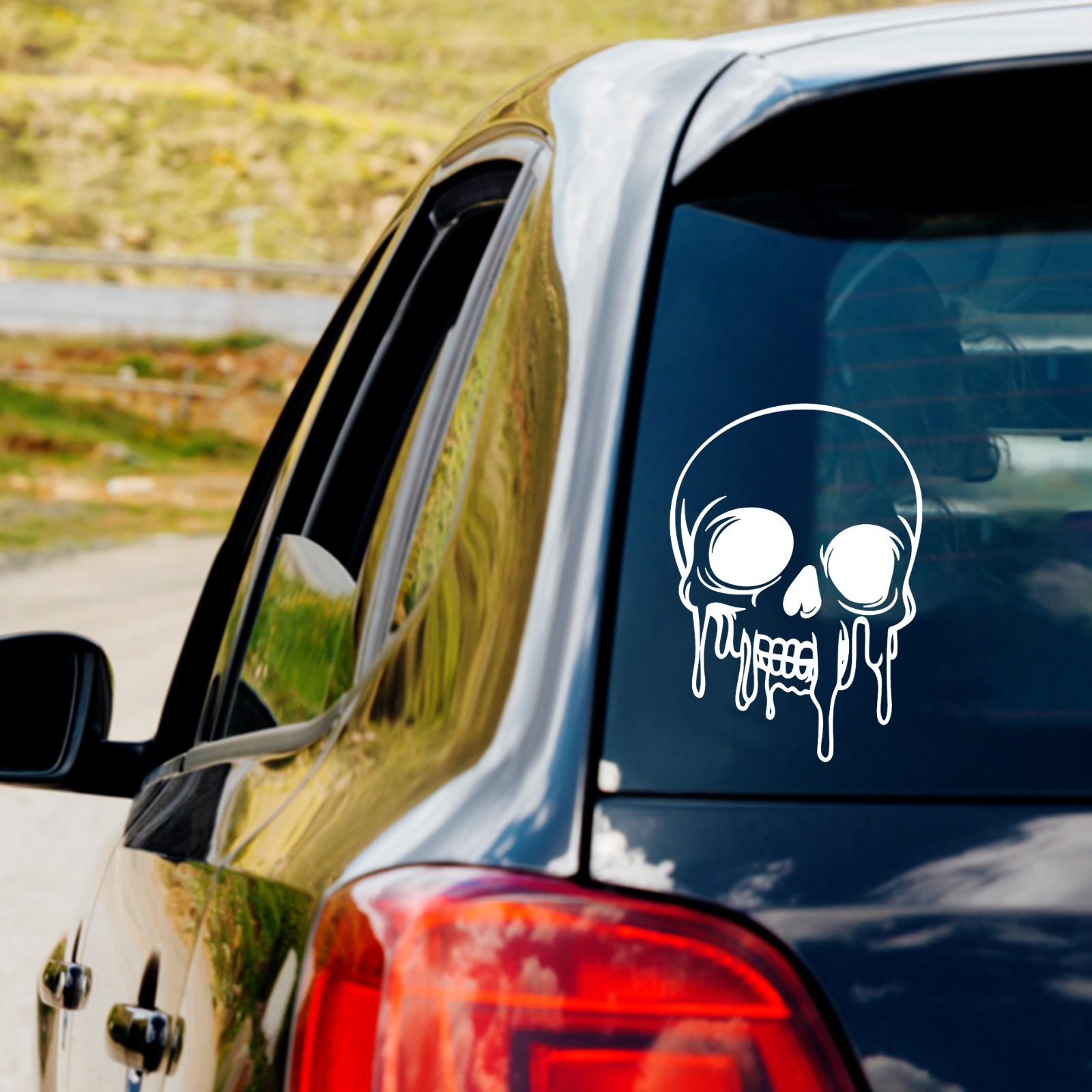 Melting Skull Vinyl Decal Sticker Car Truck Window Laptop Halloween Horror Evil gallery