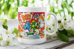 Retro Bubble Bobble Mug – C64 Pixel Art 80s Gaming Gift 11oz