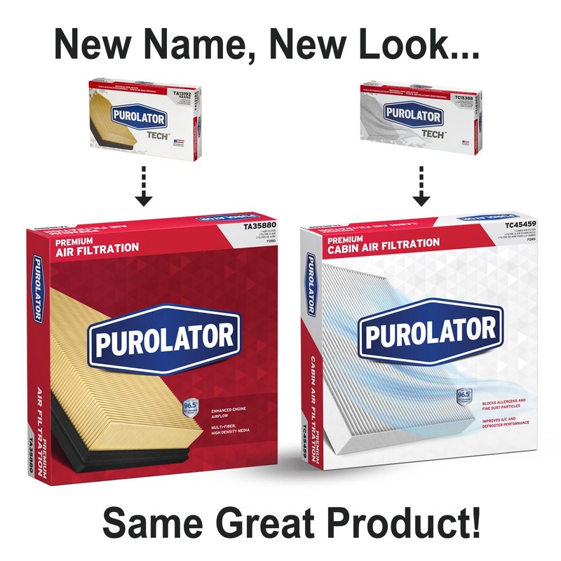Purolator TECH Cabin Air Filter Replaceable for Improved Airflow and Comfort gallery