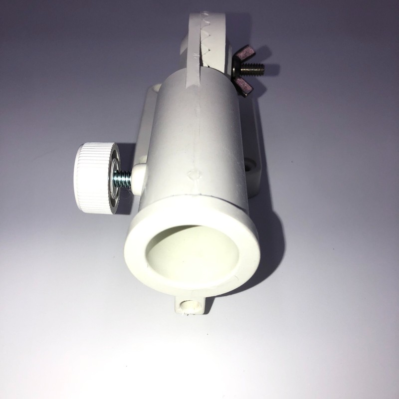 White Adjustable Plastic Flag Pole Bracket gallery