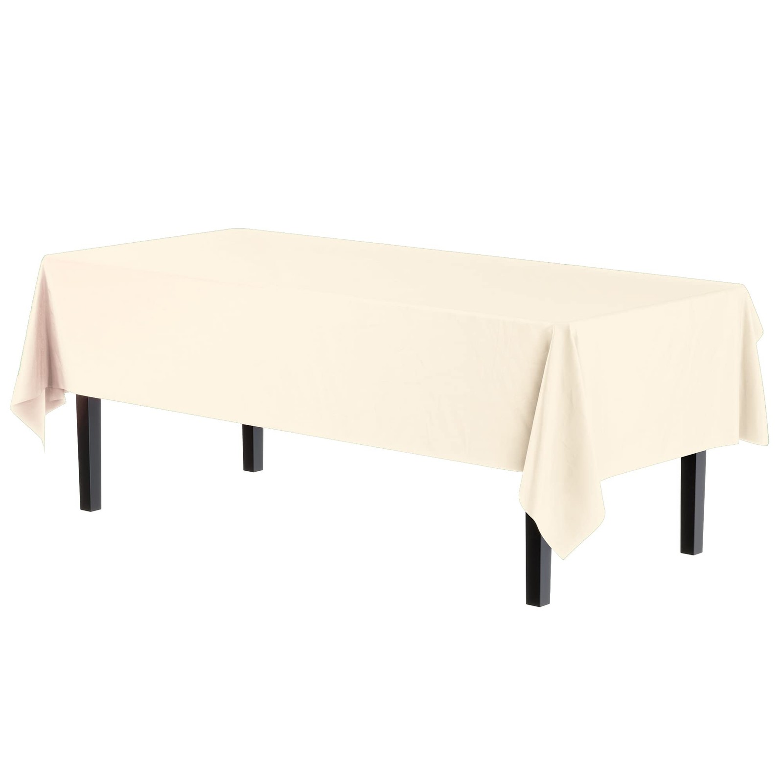 Exquisite 6-Pack Premium Plastic Tablecloth 54in. x 108in. Rectangle Plastic ... gallery