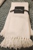 Nicole Miller White Cotton Knit Throw 50x60 gallery