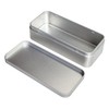 Rectangular Metal Empty Tins 7 PCS Set 5.9x2.75x1.57 inches Silver gallery